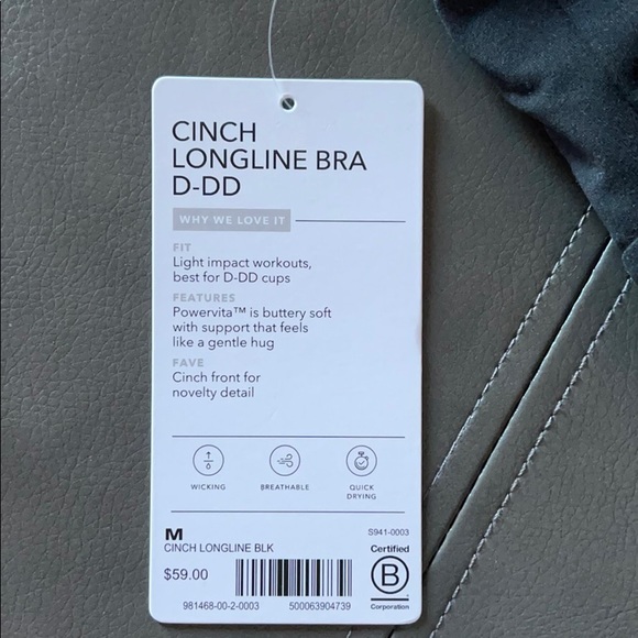 Athleta CINCH LONGLINE  bra D-DD - Picture 7 of 8